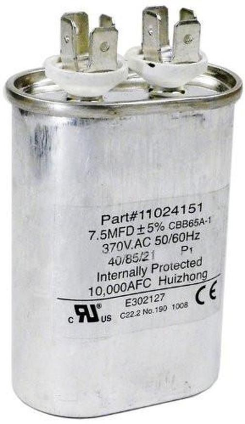 Hayward® HPX11024151 7.5 7 1/2 mfd Uf Fan Run Capacitor Heatpro® Heat Pump Electronics > Circuit Boards & Components > Passive Circuit Components > Capacitors Hayward Industrial Products 