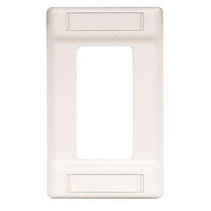 Hubbell IFP126W 1 Gang Wall Plate, Cover, Loads Up to 6 Port, Label Field, White Hardware > Power & Electrical Supplies Hubbell 